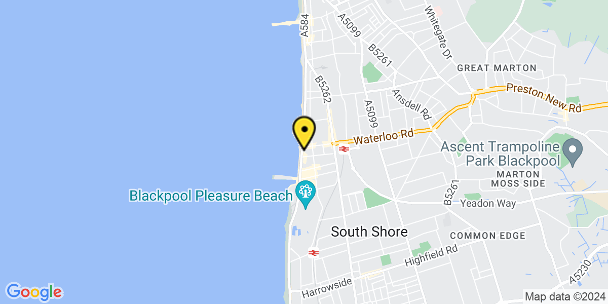 Map of Blackpool 459 Promenade