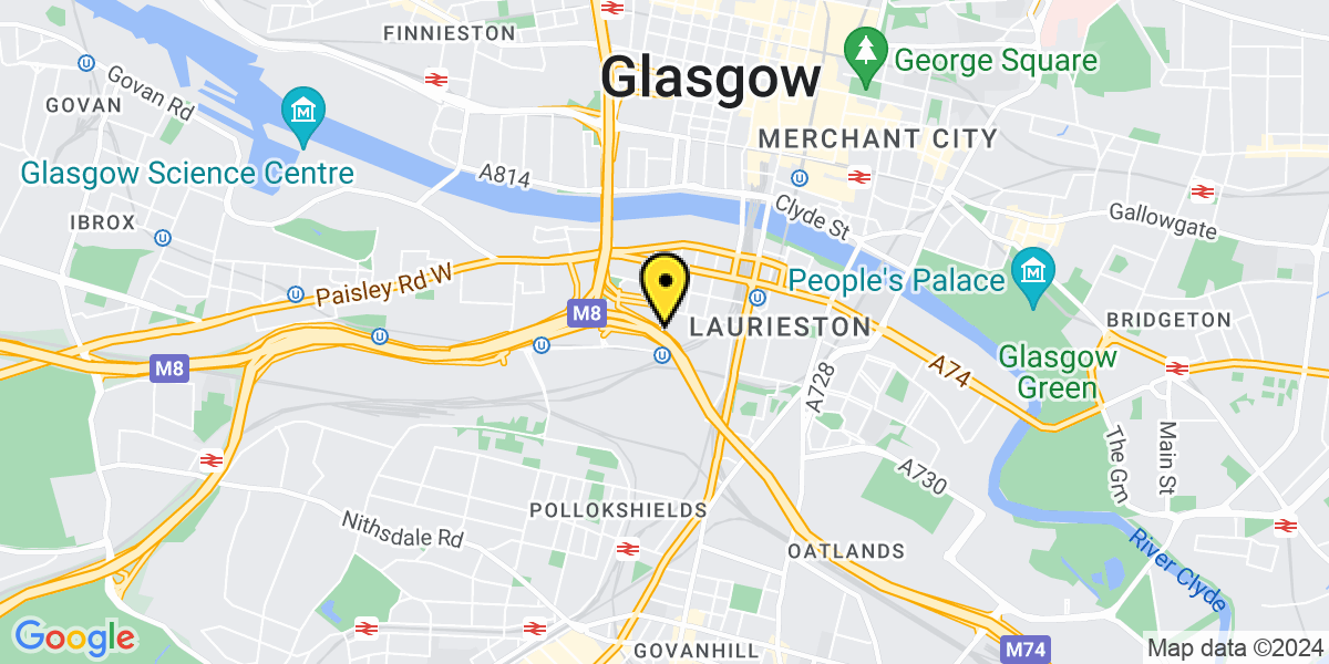 Map of Glasgow West Street