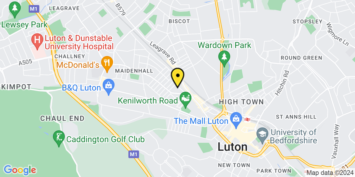 Map of Luton Westbourne Road