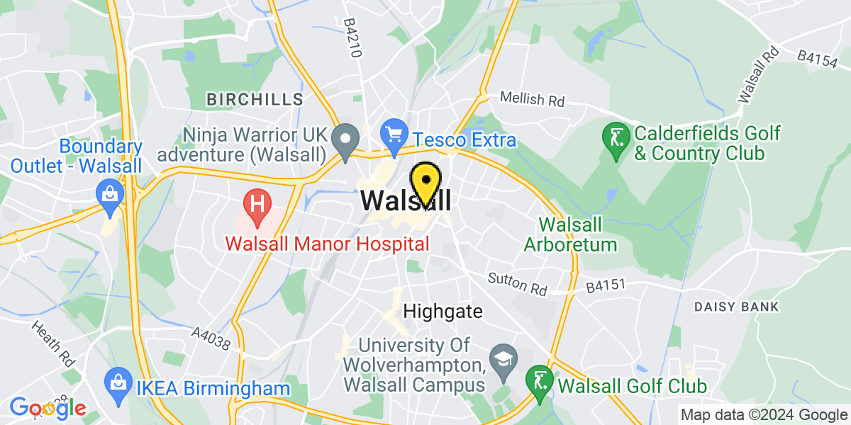 Map of Walsall Old Square
