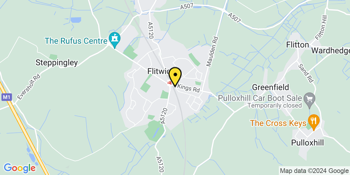 Map of Flitwick Station Road