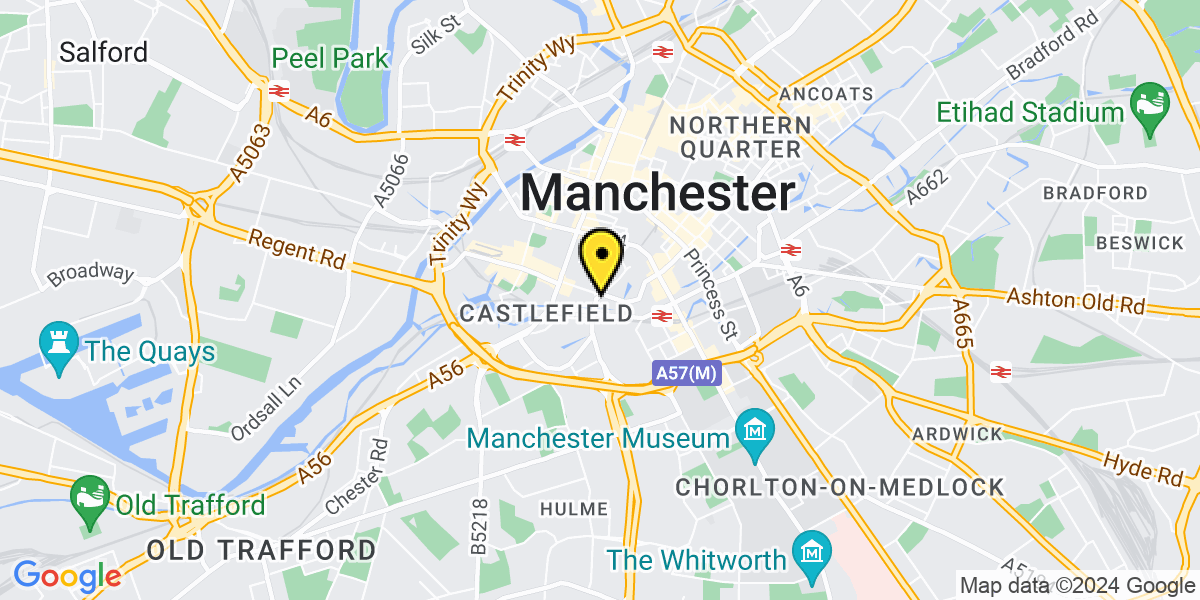 Map of Manchester Albion Street