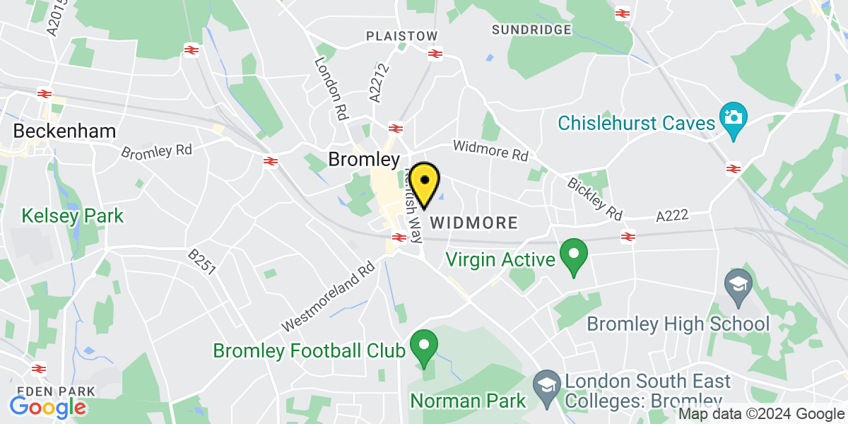 Map of Bromley The Chase
