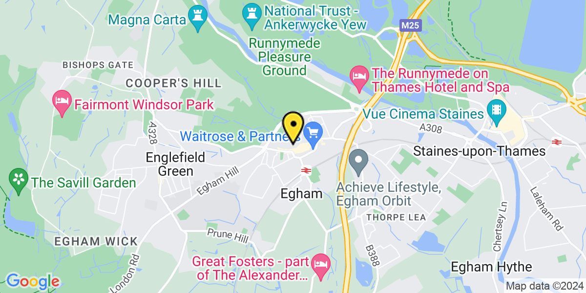 Map of Egham Wetton Place