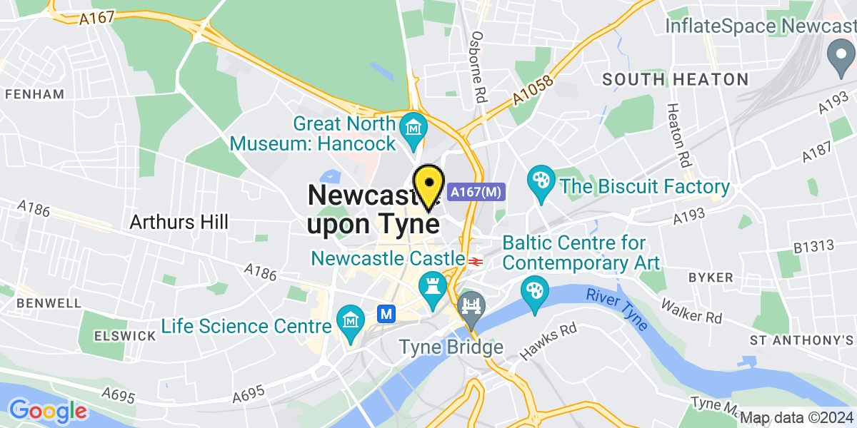 Map of Newcastle North Street