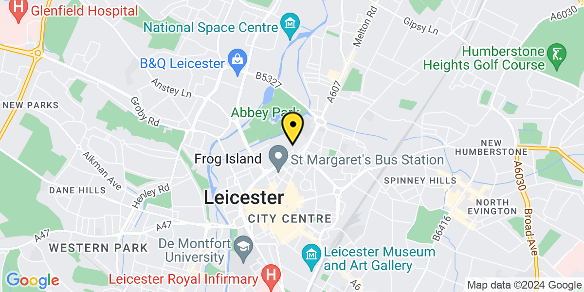 Map of Leicester Navigation Street