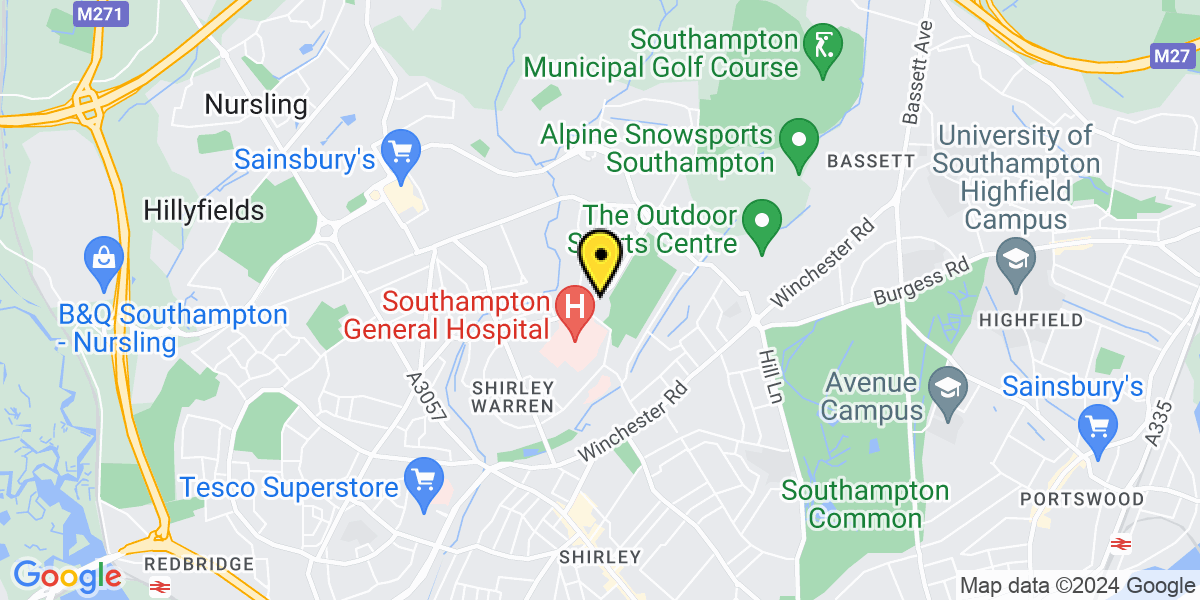 Map of Southampton 262 Coxford Road
