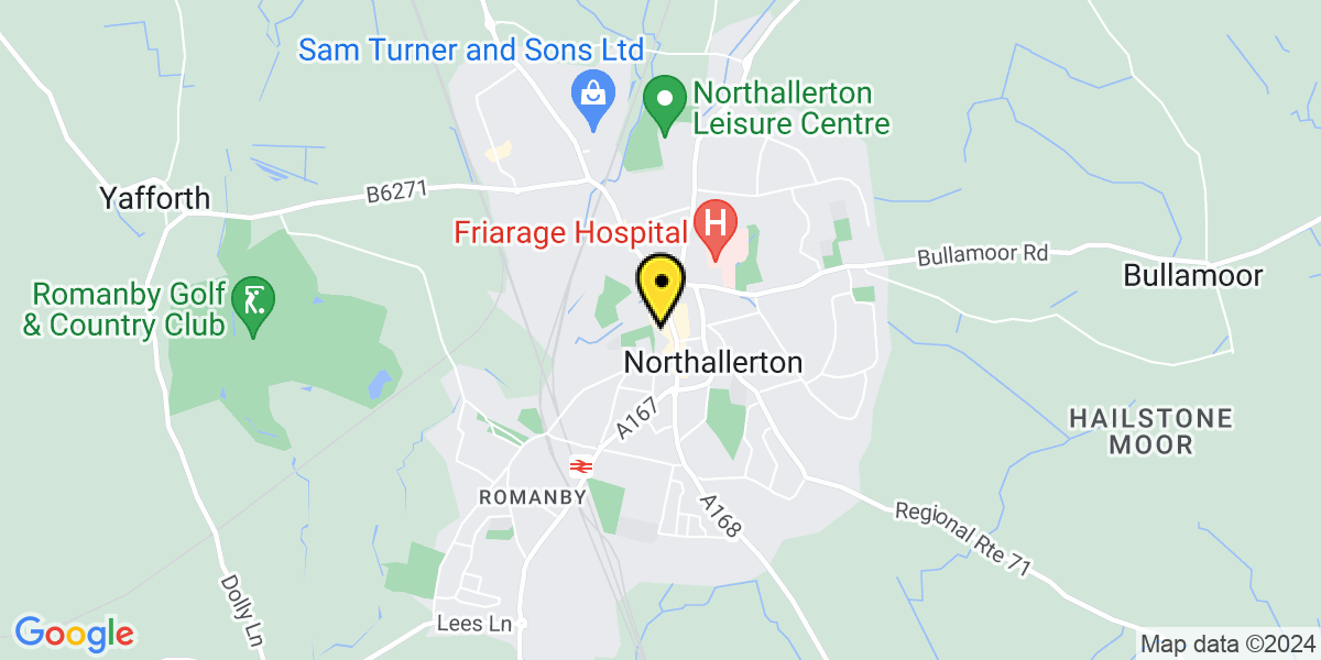 Map of Northallerton Applegarth