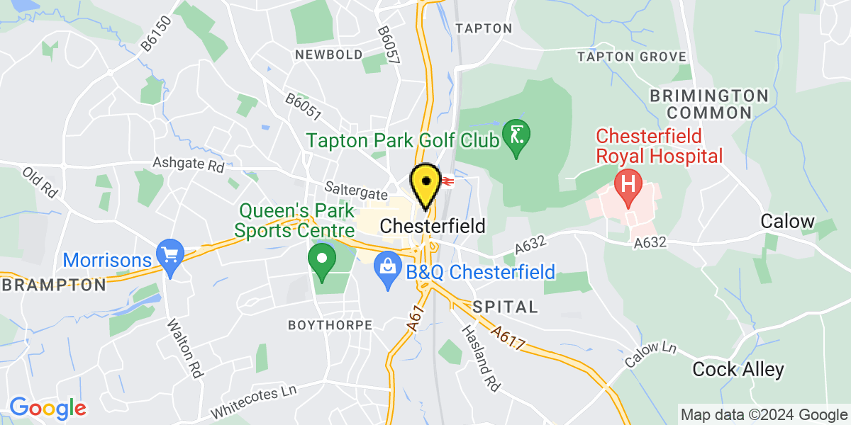 Map of Chesterfield Station Road