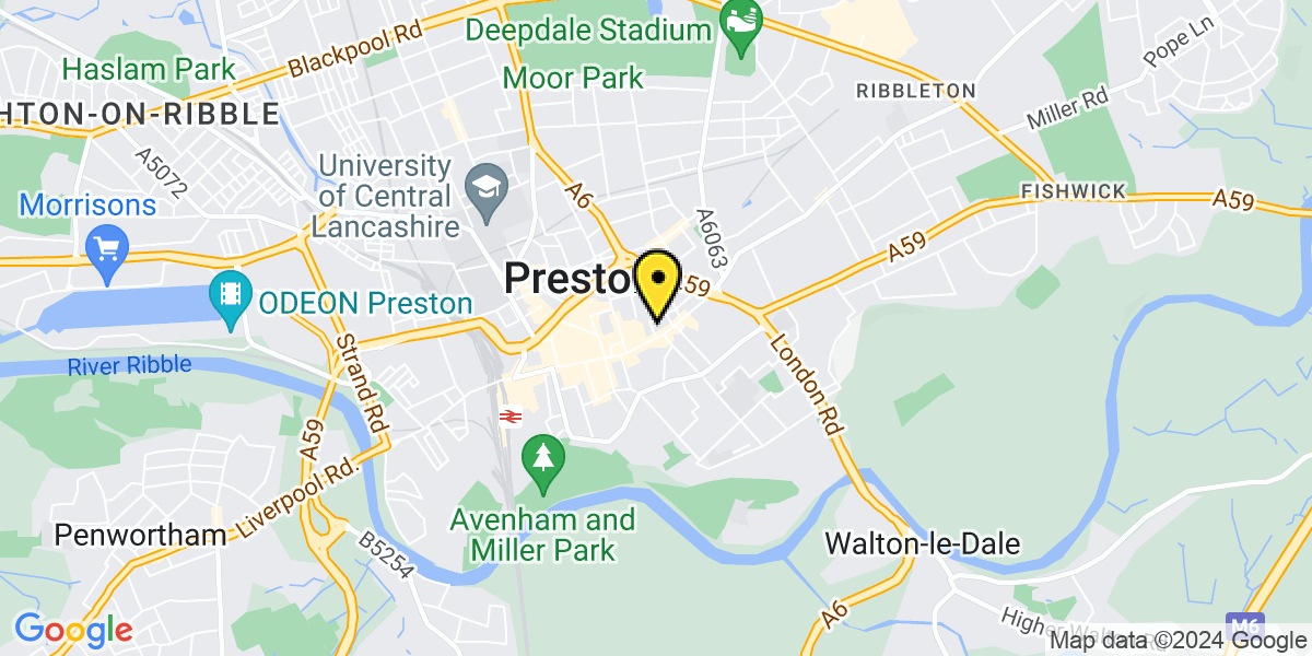 Map of Preston Church Street