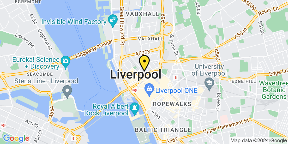 Map of Liverpool Moorfields