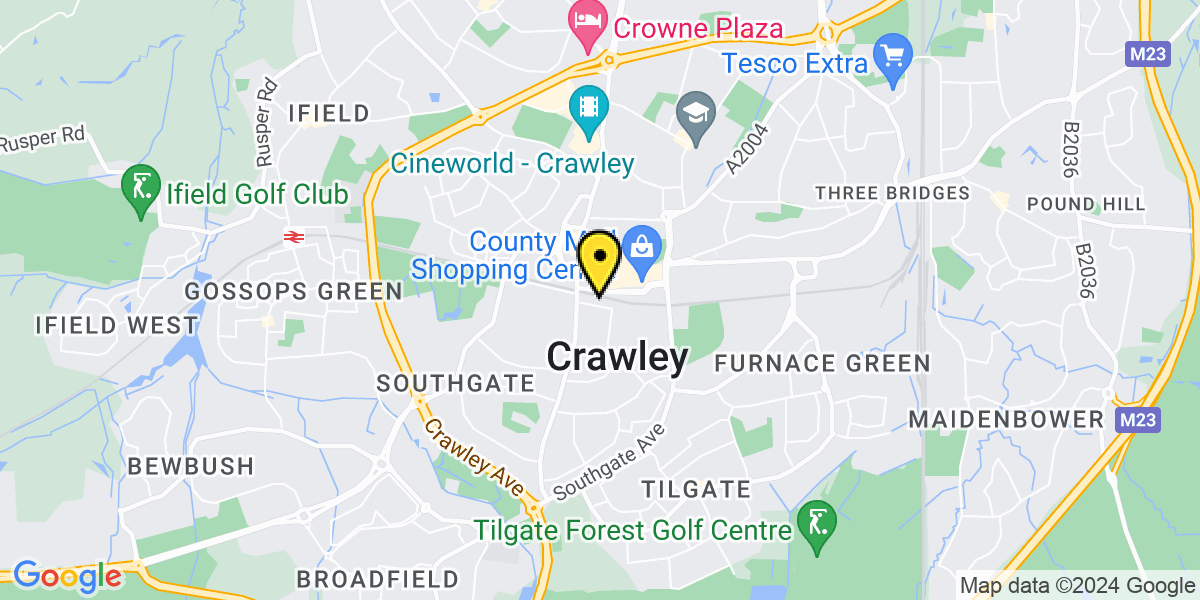 Map of Crawley East Park