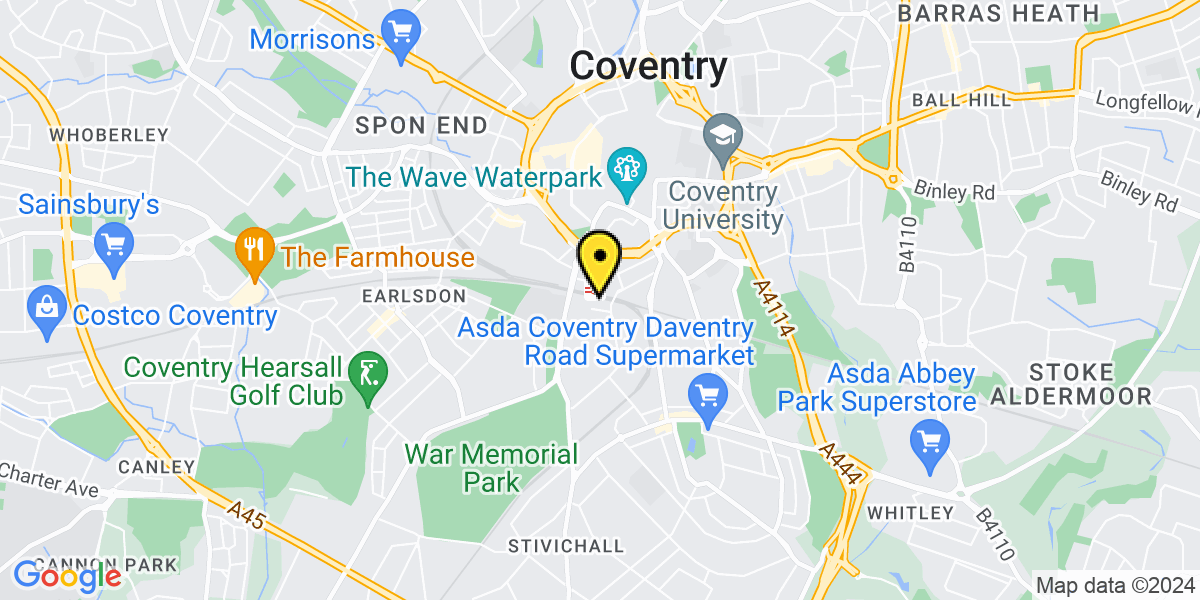 Map of Coventry Stoney Road
