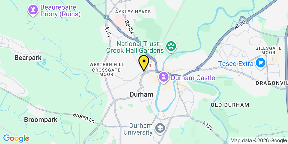 Map of Durham Lambton Street