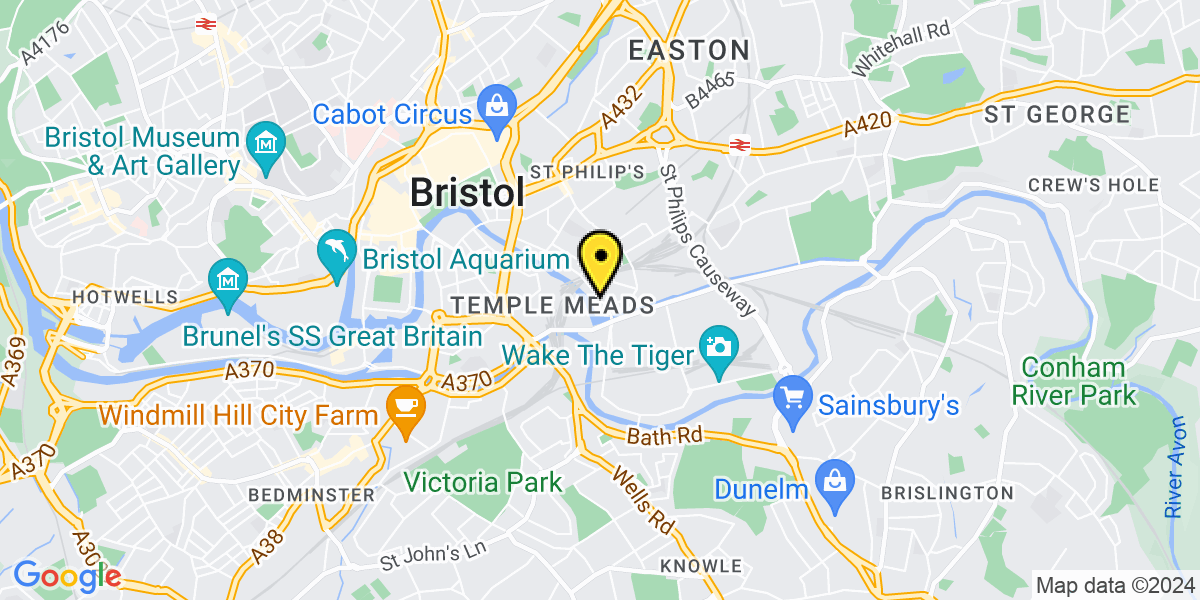 Map of Bristol Avon Street
