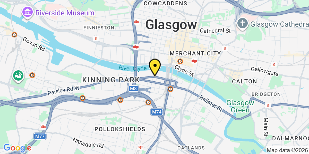 Map of Glasgow Kingston Street