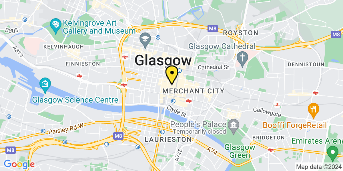 Map of Glasgow Mitchell Street