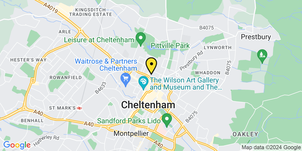 Map of Cheltenham The Brewery Quarter