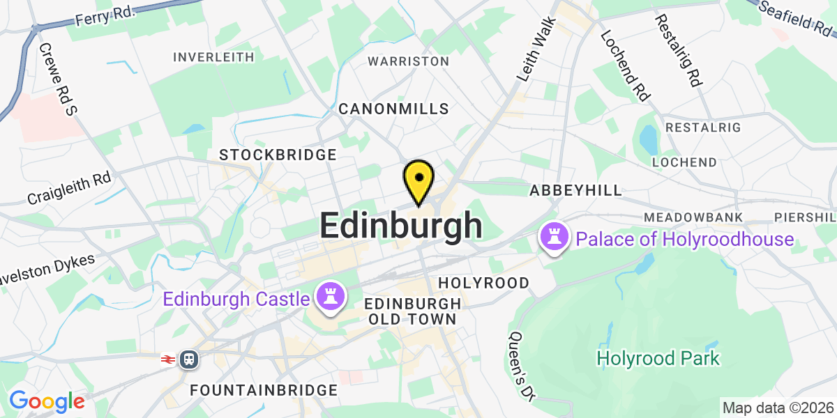 Map of Edinburgh St James’ Place