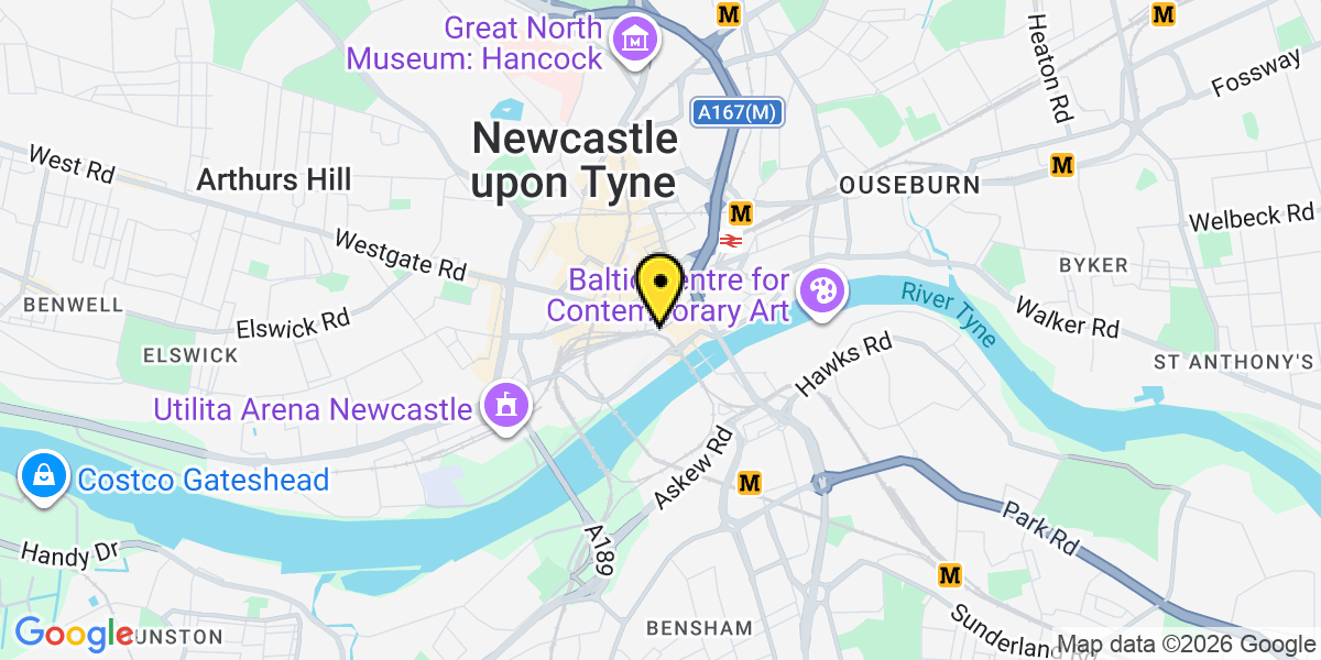 Map of Newcastle Queens Lane 1
