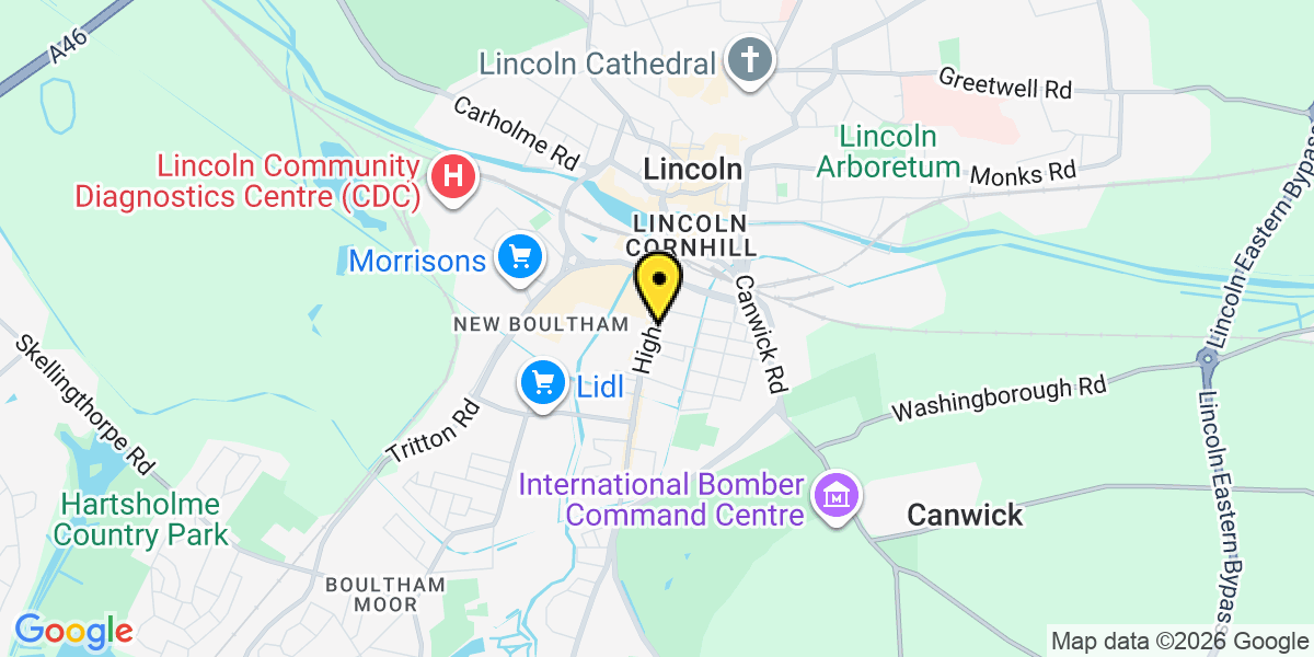 Map of Lincoln King Street