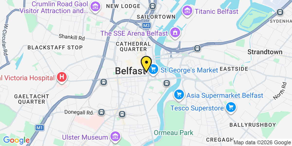 Map of Belfast Gloucester Street