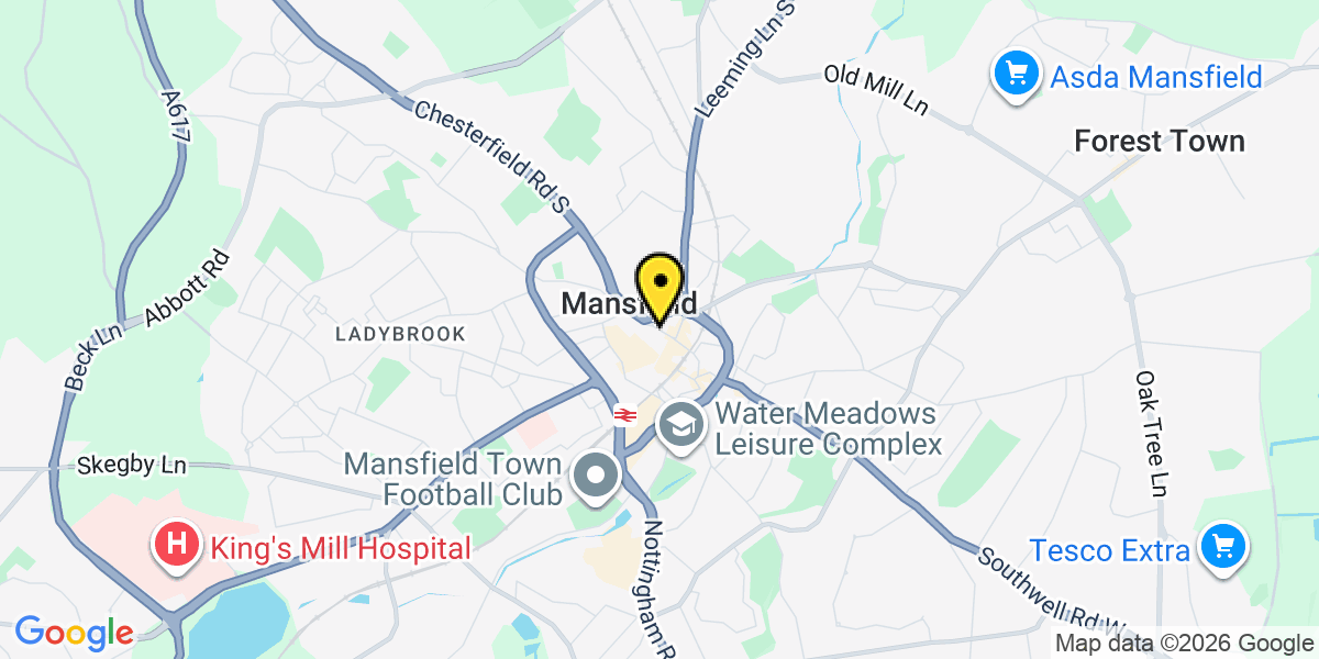 Map of Mansfield West Gate 3