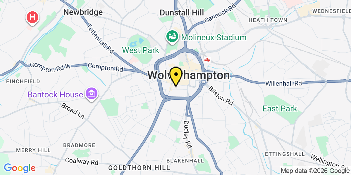 Map of Wolverhampton Summer Row 2