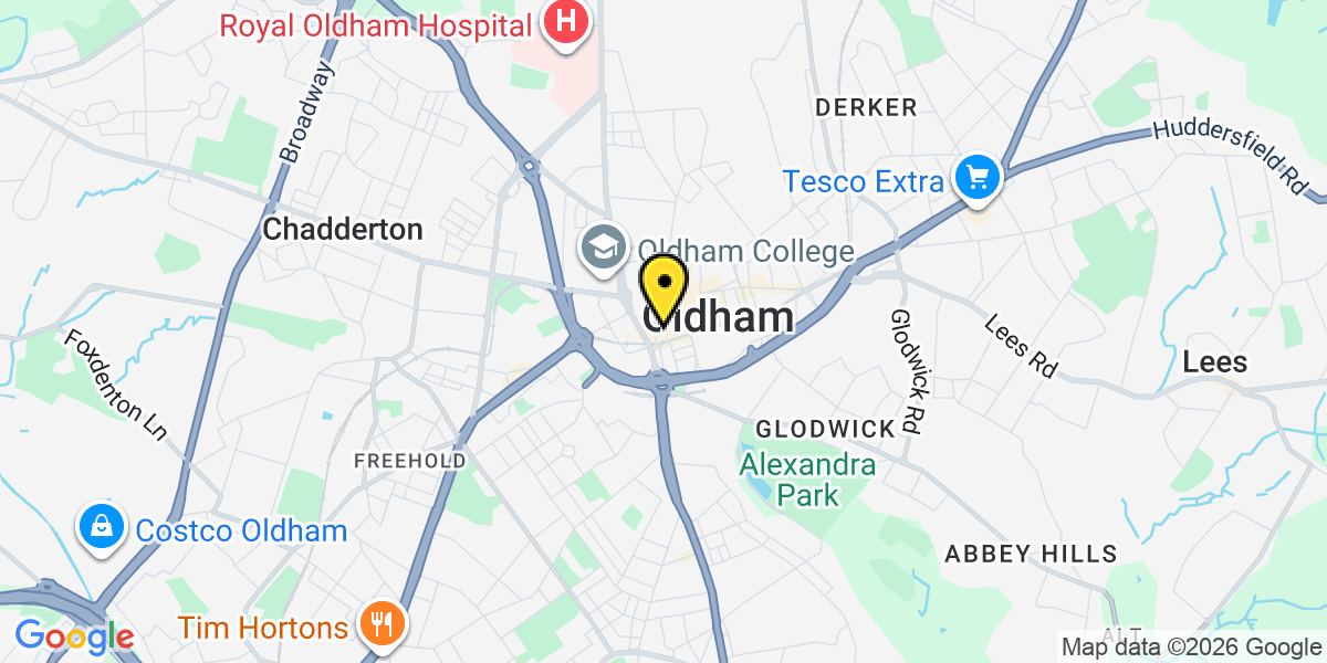 Map of Oldham Silver Street