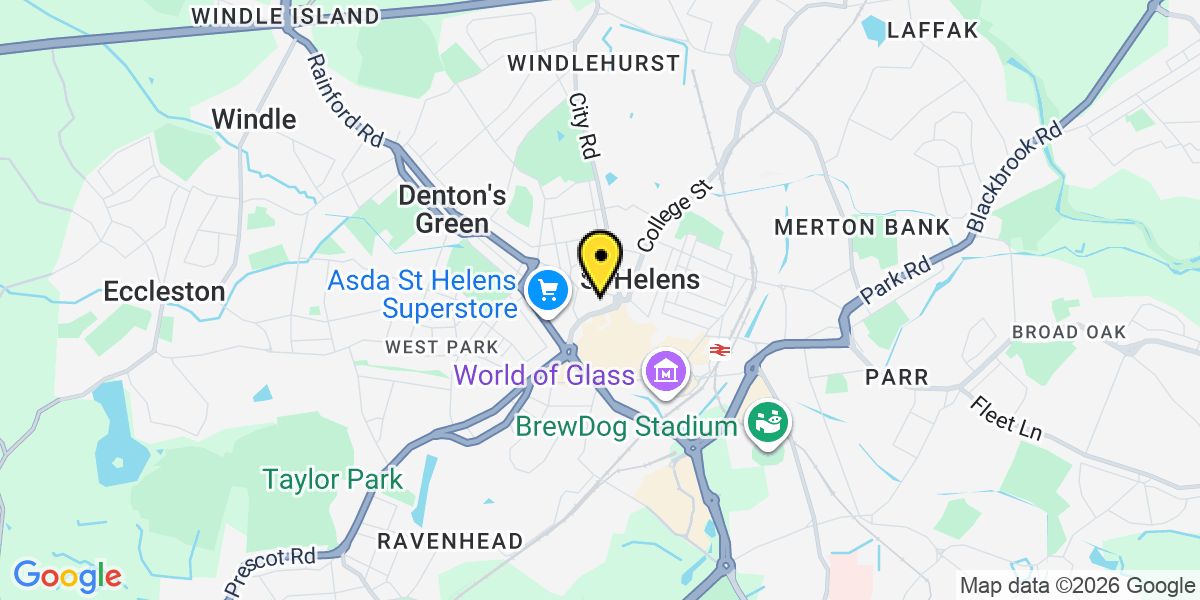 Map of St Helens Henry Street
