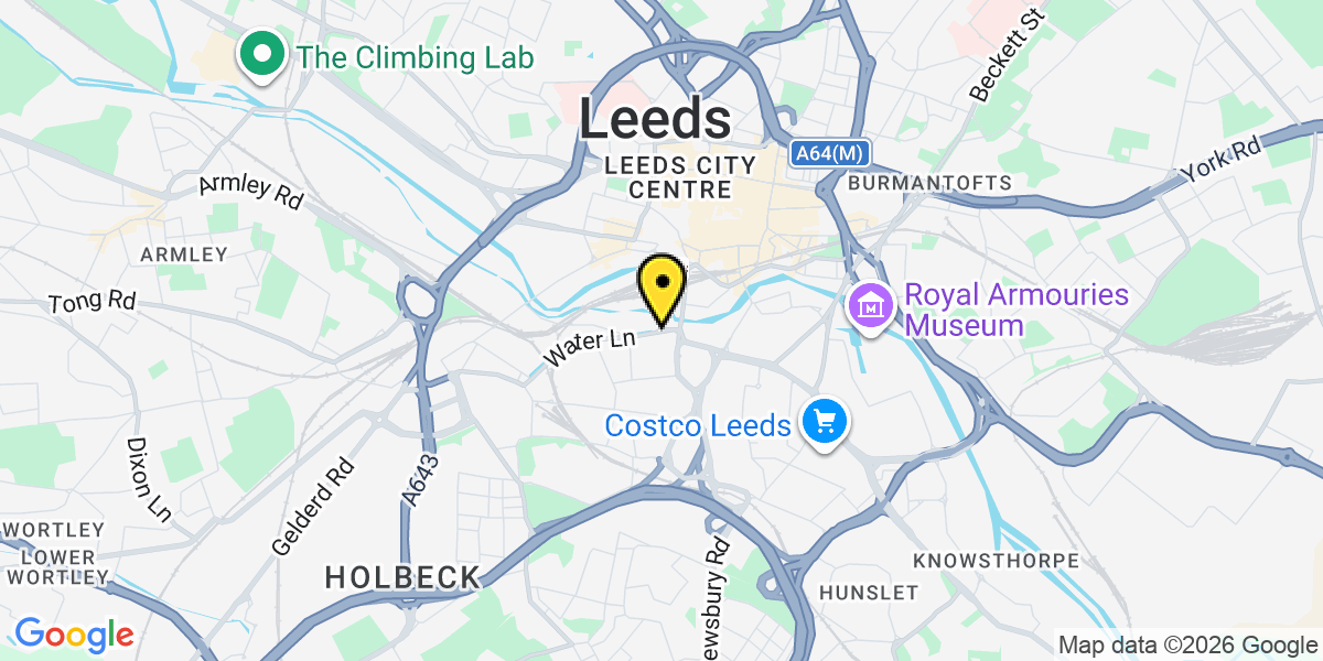 Map of Leeds Water Lane