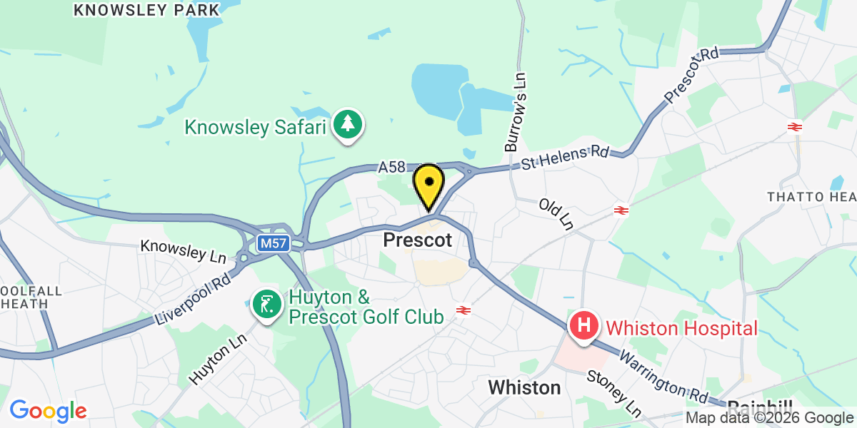 Map of Prescot High Street