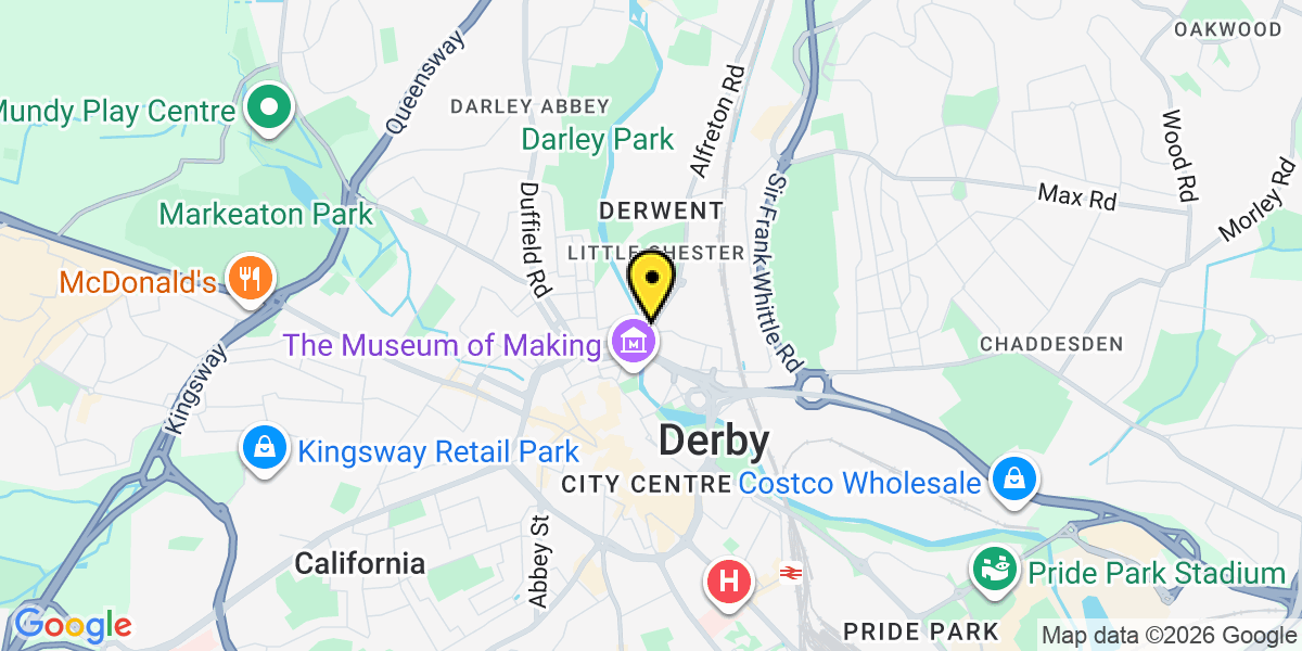Map of Derby Mansfield Rd