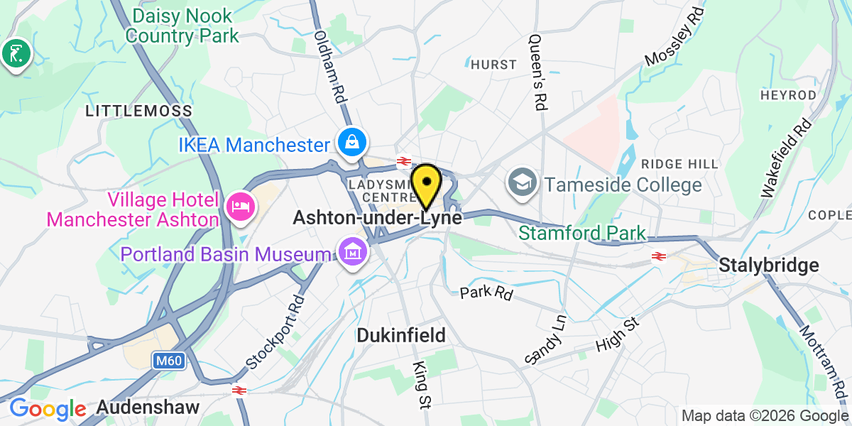 Map of Ashton Fleet St