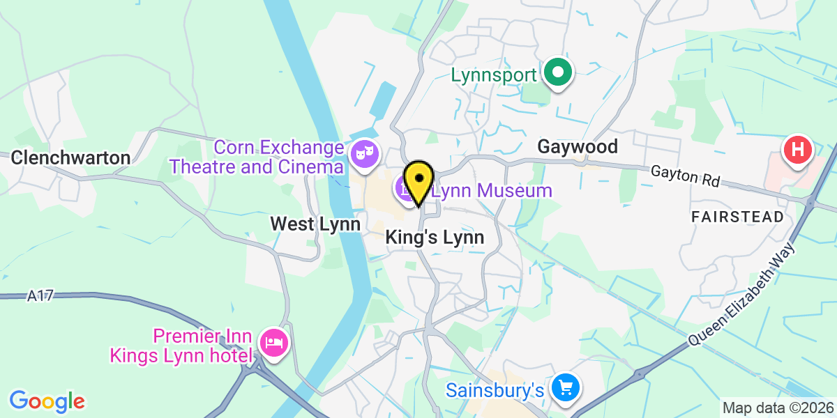Map of King's Lynn Old Market St