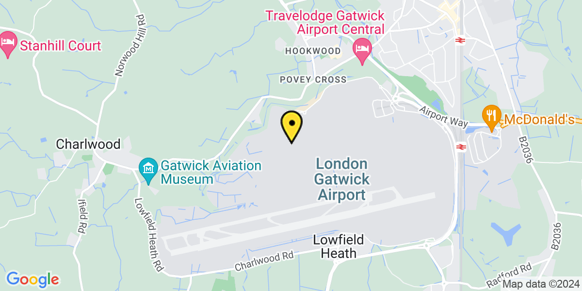 Map of Gatwick Airport Summer Special North