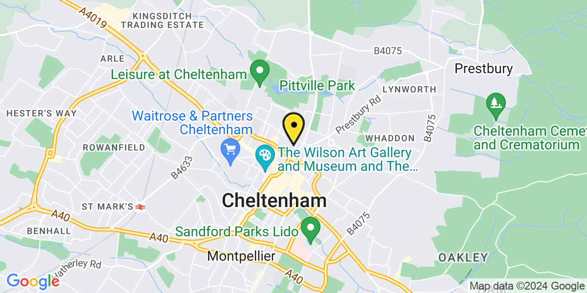 Map of Cheltenham Portland Gates
