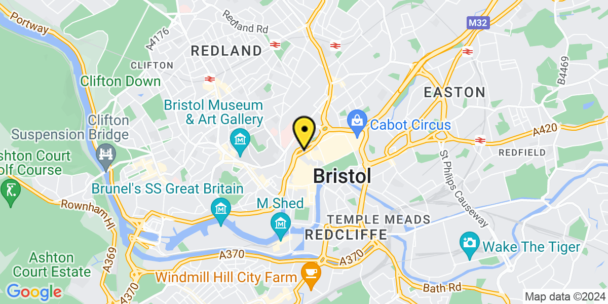 Map of Bristol Rupert Street