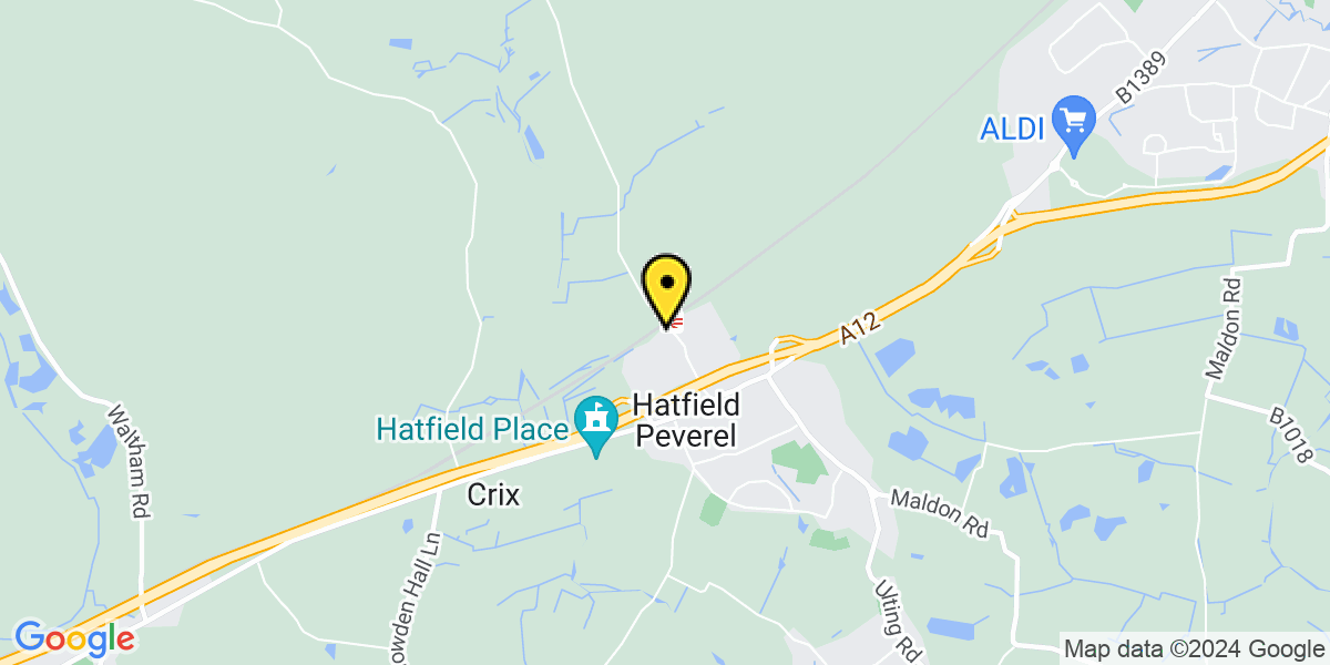 Map of Hatfield Peverel Station (Greater Anglia)