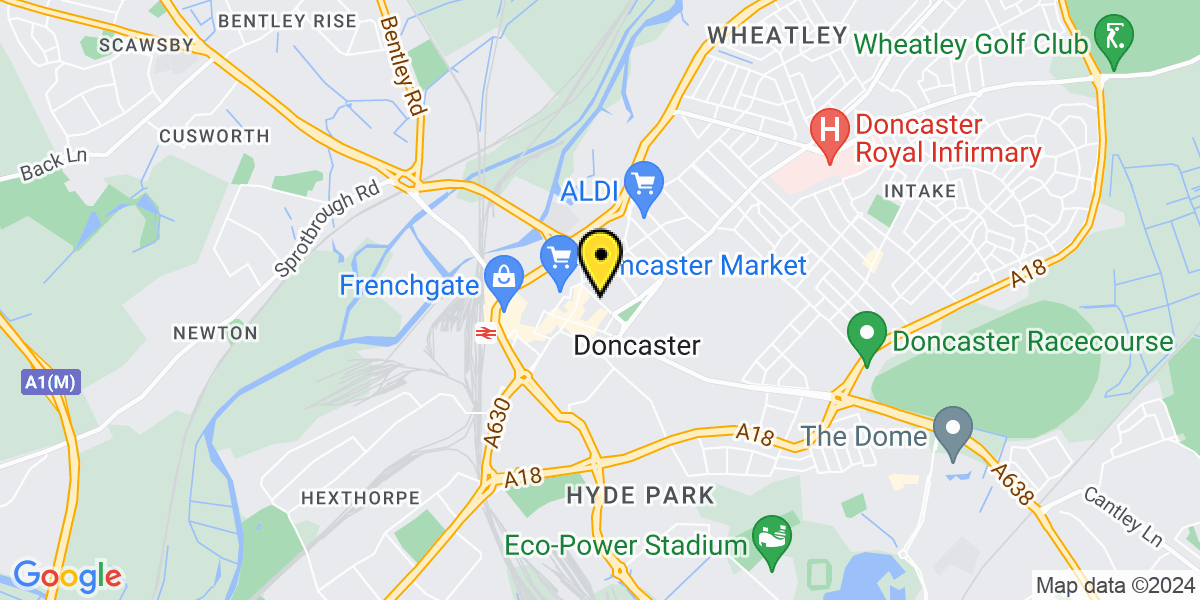 Map of Doncaster East Laith Gate