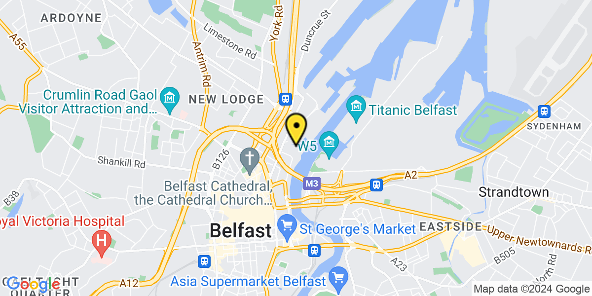 Map of Belfast City Quays