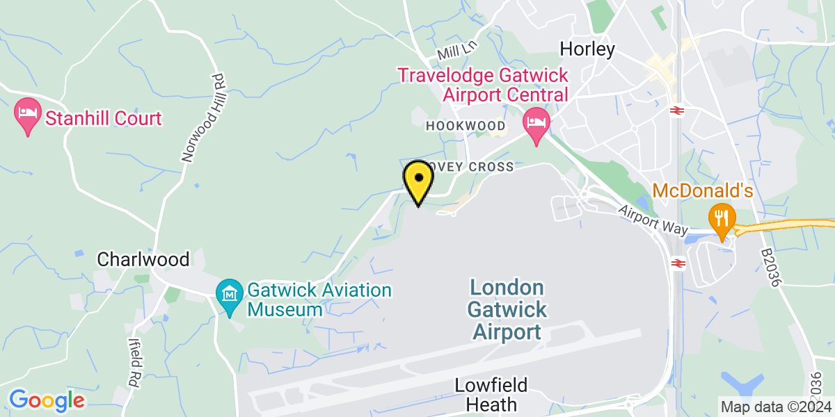 Map of Gatwick Airport Long Stay North