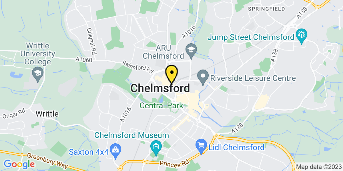 Map of Chelmsford Station (Greater Anglia)