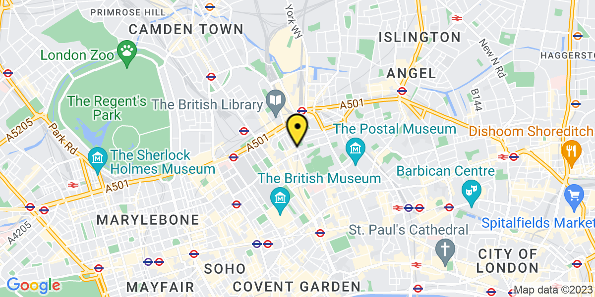 Map of London Kings Cross St Pancras