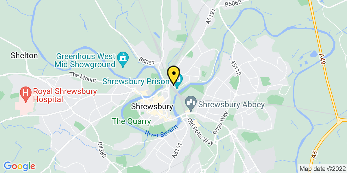 Map of Shrewsbury Station (TFW)
