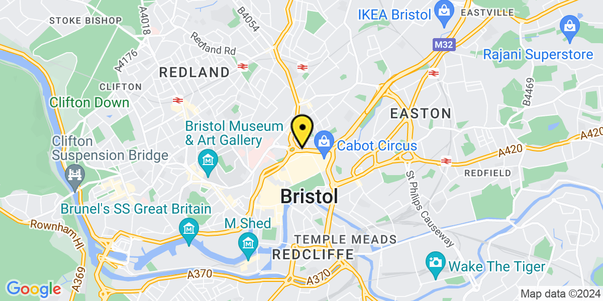 Map of Bristol St James Barton