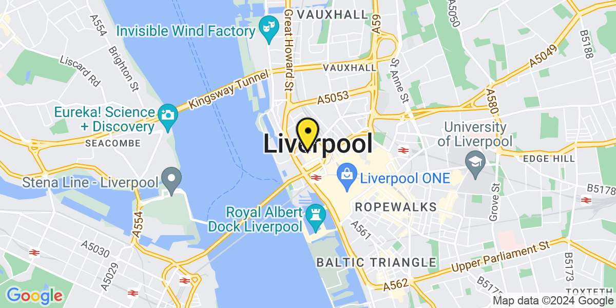 Map of Liverpool Rumford Street