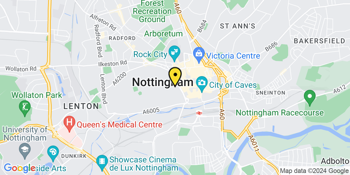 Map of Nottingham St James Street MSCP