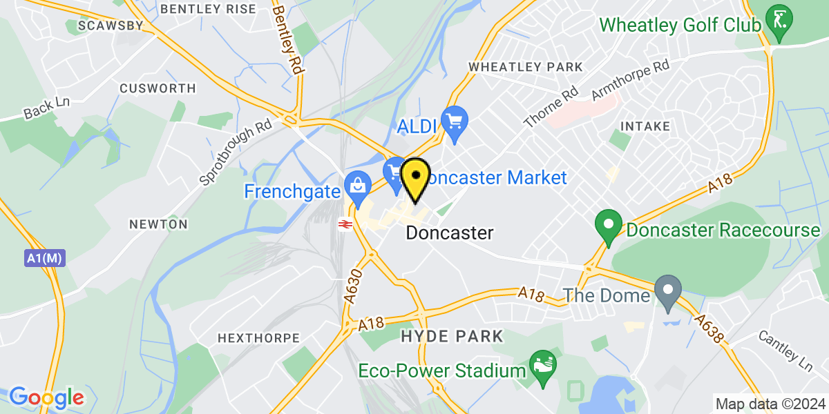 Map of Doncaster Odeon