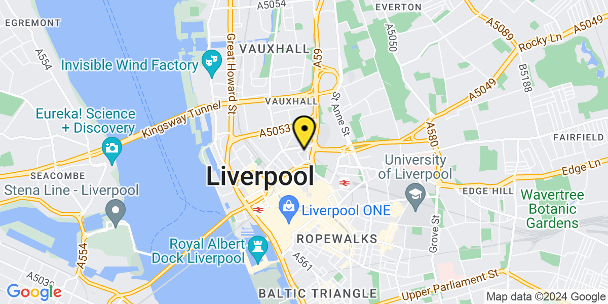 Map of Liverpool Primrose Hill